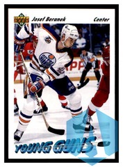 1991-92 Upper Deck #595 JOSEF BERANEK Edmonton Oilers